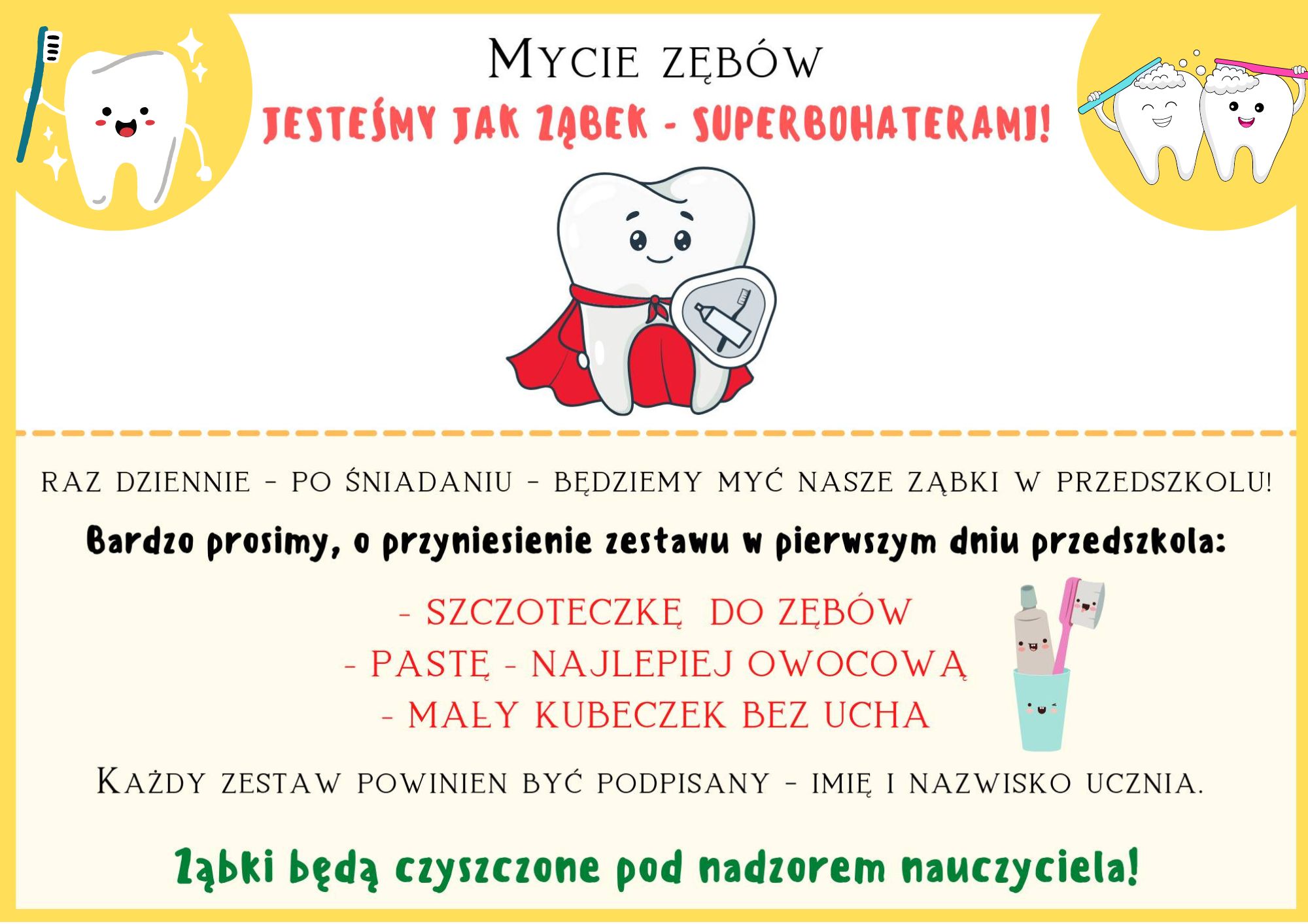 Mycie zębów